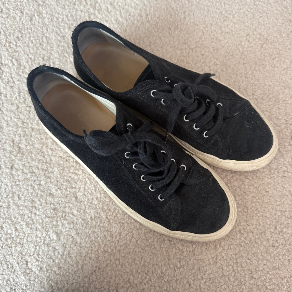 Common Projects Black Canvas Sneakers